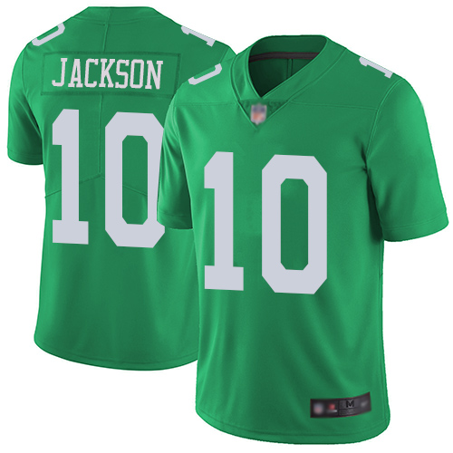 Philadelphia Eagles #10 DeSean Jackson Green Men's Stitched Limited Rush Jersey Men's