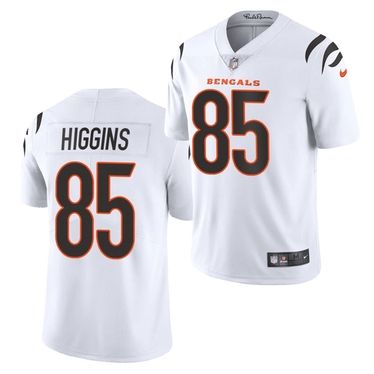 Bengals #85 Tee Higgins White Men's Vapor Limited Jersey