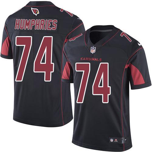 Arizona Cardinals #74 D.J. Humphries Black Men's Stitched Limited Rush Jersey Men's