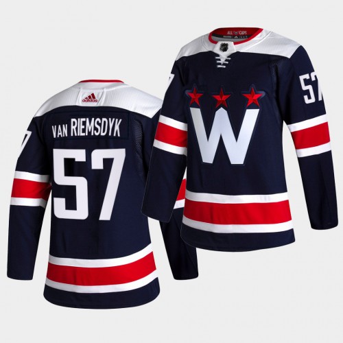 Adidas Washington Capitals #57 Trevor van Riemsdyk Men's 2021-22 Alternate Authentic Jersey - Black Men's