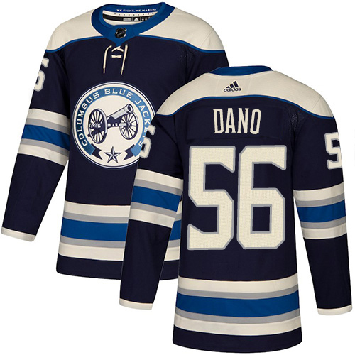 Adidas Columbus Blue Jackets #56 Marko Dano Navy Alternate Authentic Stitched Youth Jersey Youth