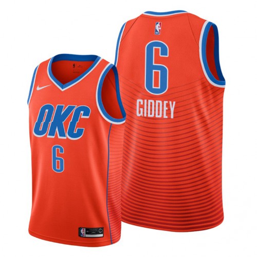 Oklahoma City Oklahoma City Thunder #6 Josh Giddey Womens Orange Swingman Statement Edition 2019/2020 Jersey Womens