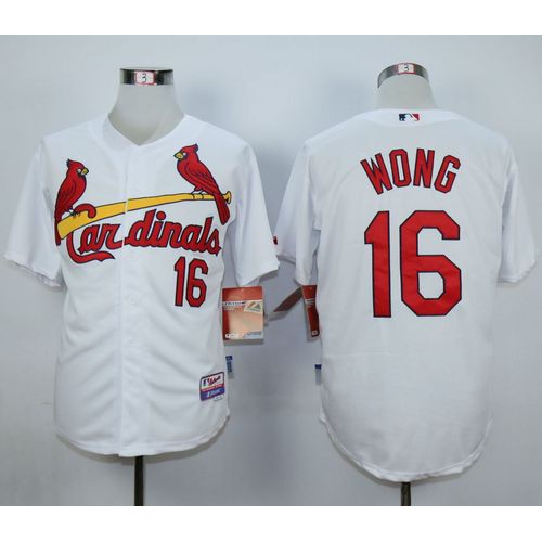 St.Louis Cardinals #16 Kolten Wong White 1982 Turn Back The Clock Stitched Jersey Men's