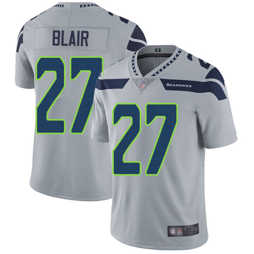 Seattle Seahawks #27 Marquise Blair Grey Alternate Men's Stitched Vapor Untouchable Limited Jersey Men's
