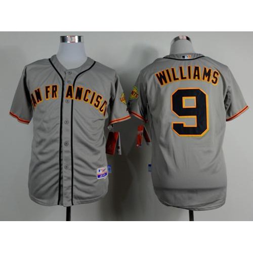 San Francisco Giants #9 Matt Williams Grey Road Cool Base Stitched Jersey Men's
