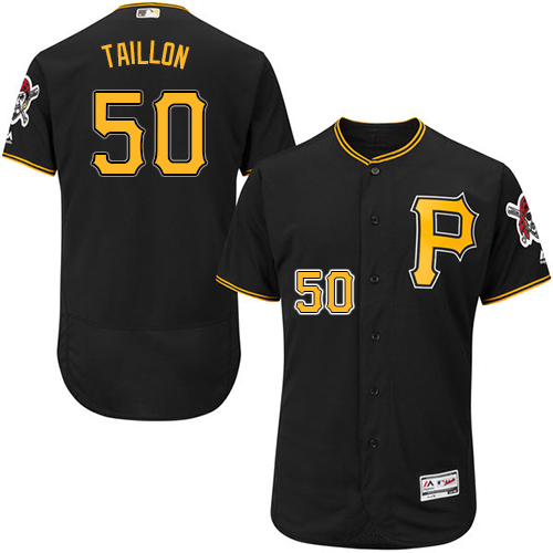 Pittsburgh Pirates #50 Jameson Taillon Black Flexbase Authentic Collection Stitched Jersey Men's