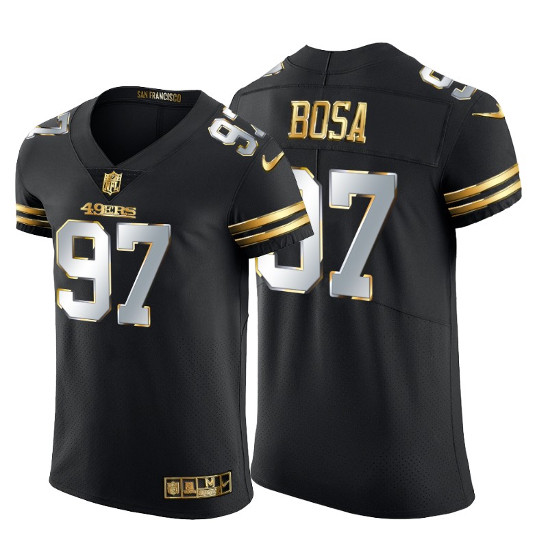 San Francisco 49ers #97 Nick Bosa Men's Black Edition Vapor Untouchable Elite Jersey