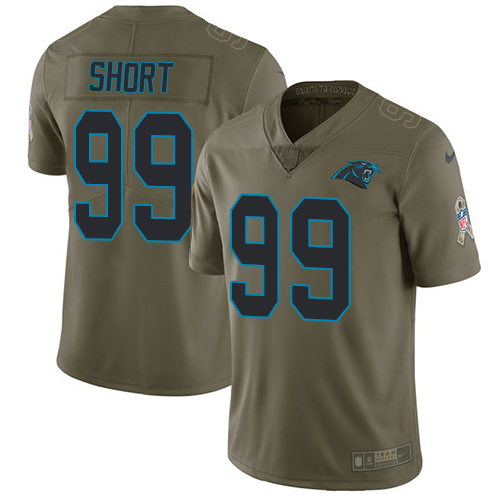 Carolina Panthers #99 Kawann Short Olive Men's Stitched Limited 2017 Salute To Service Jersey Men's
