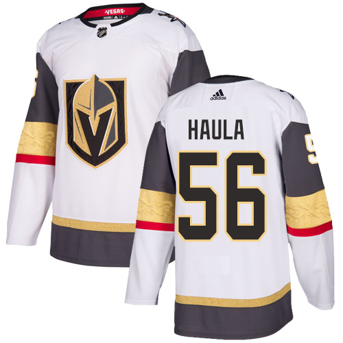 Adidas Golden Vegas Golden Knights #56 Erik Haula White Road Authentic Stitched Jersey Men's