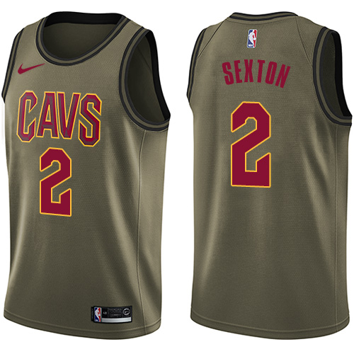 Cleveland Cavaliers #2 Collin Sexton Green Youth Swingman Salute to Service Jersey Youth