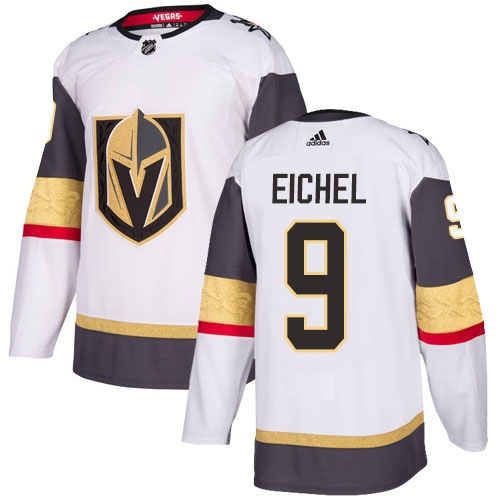 Adidas Golden Knights #9 Jack Eichel White Road Authentic Stitched Youth Jersey
