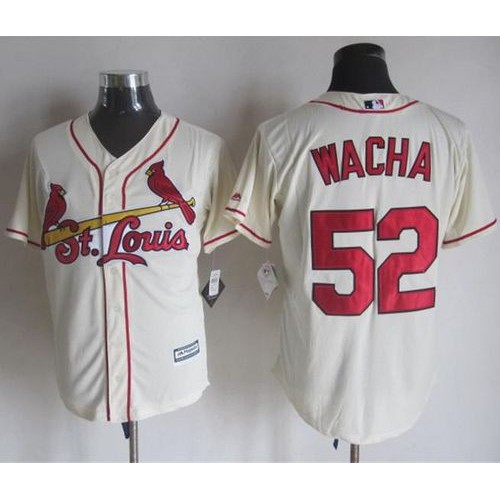 St.Louis Cardinals #52 Michael Wacha Cream New Cool Base Stitched Jersey Men's