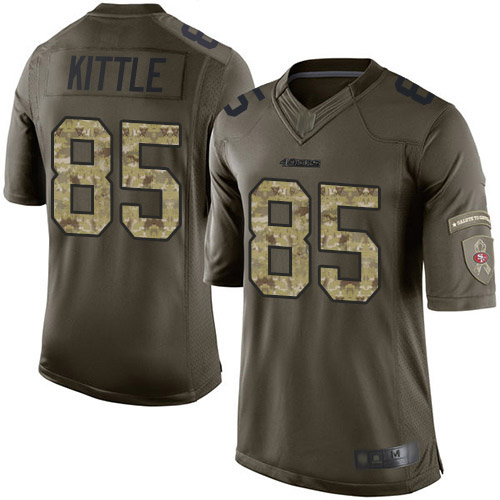 Green Bay Packers #85 Robert Tonyan Green Youth Stitched Limited 2015 Salute to Service Jersey Youth