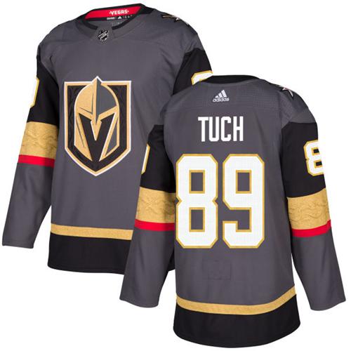 Adidas Golden Vegas Golden Knights #89 Alex Tuch Grey Home Authentic Stitched Jersey Men's