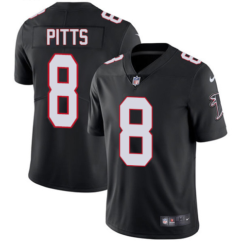 Falcons #8 Kyle Pitts Black Alternate Men's Stitched Vapor Untouchable Limited Jersey
