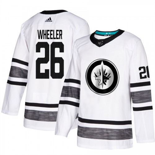 Adidas Winnipeg Jets #26 Blake Wheeler White Authentic 2019 All-Star Stitched Youth Jersey Youth
