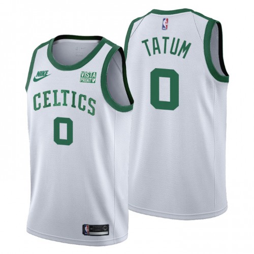 Boston Boston Celtics #0 Jayson Tatum Mens Releases Classic Edition 75th Anniversary Jersey White Mens