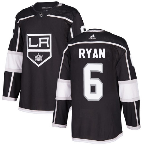 Adidas Los Angeles Kings #6 Joakim Ryan Black Home Authentic Stitched Jersey Men's