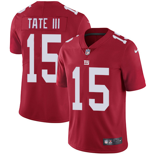 New York Giants #15 Golden Tate Red Alternate Men's Stitched Vapor Untouchable Limited Jersey Men's