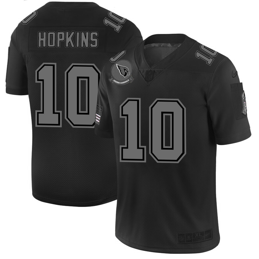 Arizona Cardinals #10 DeAndre Hopkins Men's Black 2019 Salute To Service Limited Stitched Jersey