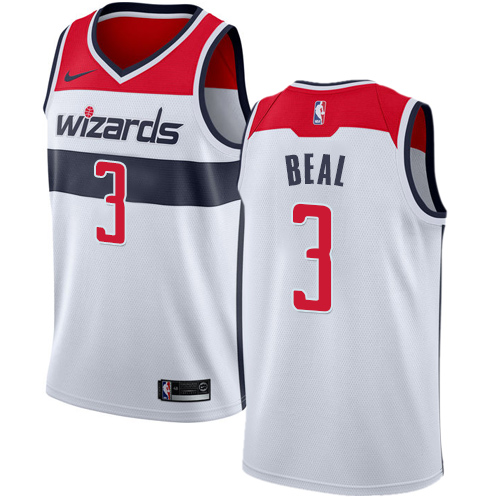 Washington Wizards #3 Bradley Beal White Youth Swingman Association Edition Jersey Youth