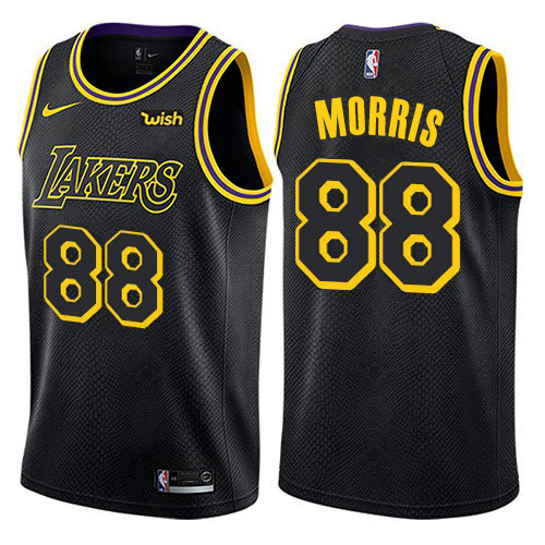 Los Angeles Lakers #88 Markieff Morris Black Womens Swingman City Edition Jersey Womens