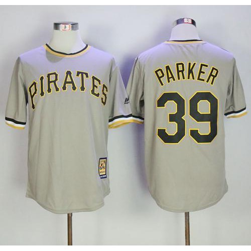 Mitchell And Ness Pittsburgh Pirates #39 Dave Parker Grey Throwback Stitched Jersey Men's