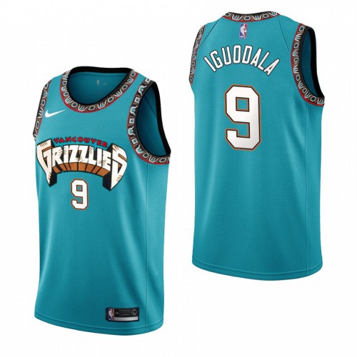 Memphis Memphis Grizzlies #9 Andre Iguodala 1988-89 Retro Hardwood Classics Stitched Jersey Mens