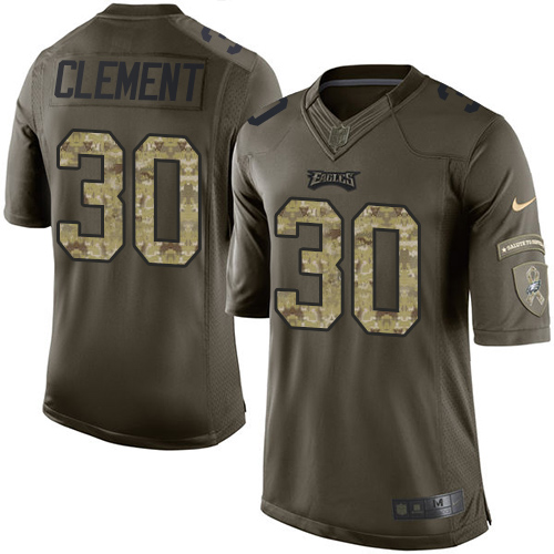 Philadelphia Eagles #30 Corey Clement Green Men's Stitched Limited 2015 Salute To Service Jersey Men's