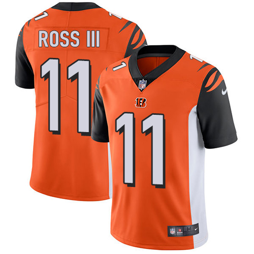 Cincinnati Bengals #11 John Ross III Orange Alternate Youth Stitched Vapor Untouchable Limited Jersey Youth
