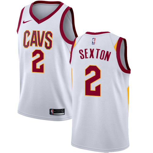Cleveland Cavaliers #2 Collin Sexton White Swingman Association Edition Jersey Mens