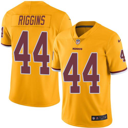 Washington Commanders #44 John Riggins Gold Youth Stitched Limited Rush Jersey Youth