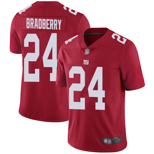 New York Giants #24 James Bradberry Red Men's Stitched Limited Inverted Legend Jersey Men's