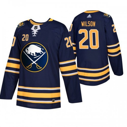 Buffalo Buffalo Sabres #20 Scott Wilson Men's Navy 50th Anniversary Home Authentic Jersey Men's