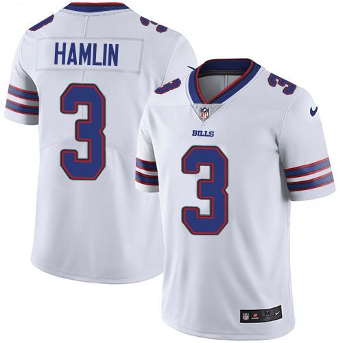 Bills #3 Damar Hamlin White Youth Stitched Vapor Untouchable Limited Jersey