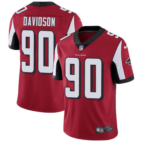 Atlanta Falcons #90 Marlon Davidson Red Team Color Men's Stitched Vapor Untouchable Limited Jersey Men's