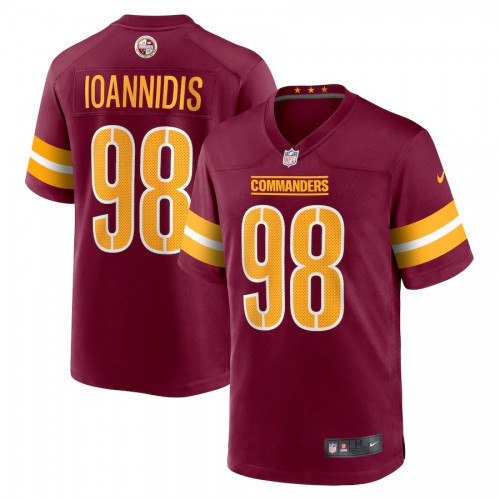 Washington Washington Commanders #98 Matt Ioannidis Burgundy Men's Game Jersey Men's