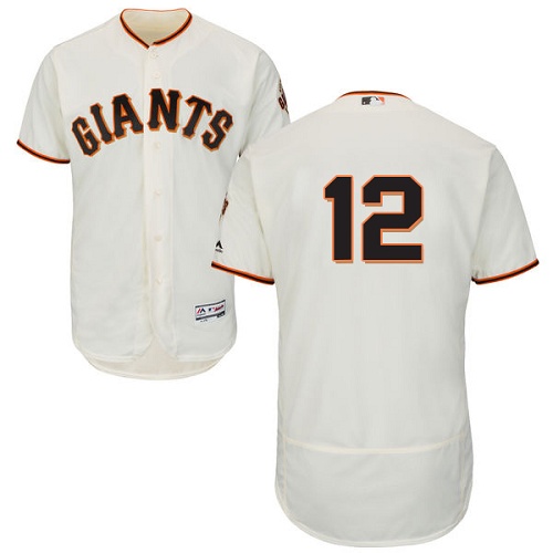 San Francisco Giants #12 Joe Panik Cream Flexbase Authentic Collection Stitched Jersey Men's