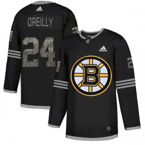 Adidas Boston Bruins #24 Terry O'Reilly Black Authentic Classic Stitched Jersey Men's