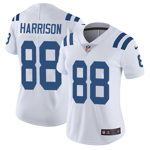 Indianapolis Colts #88 Marvin Harrison White Women's Stitched Vapor Untouchable Limited Jersey Womens