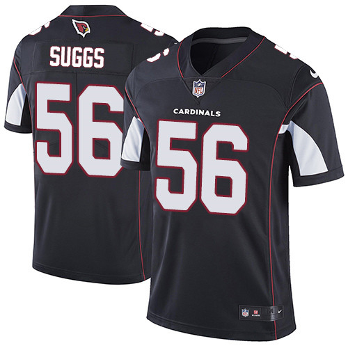 Arizona Cardinals #56 Terrell Suggs Black Alternate Men's Stitched Vapor Untouchable Limited Jersey Men's
