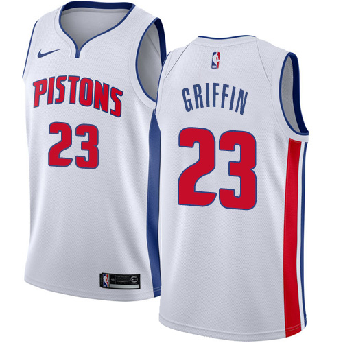Detroit Pistons #23 Blake Griffin White Womens Swingman Association Edition Jersey Womens
