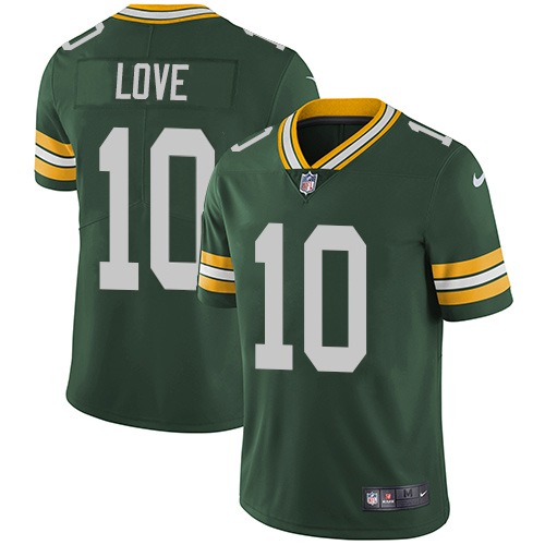 Packers #10 Jordan Love Green Team Color Youth Stitched Vapor Untouchable Limited Jersey
