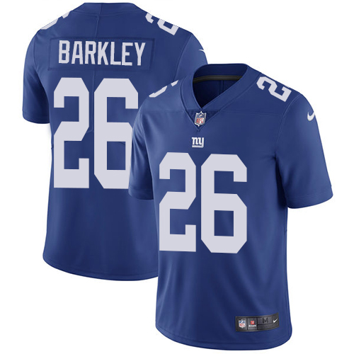 Giants #26 Saquon Barkley Royal Blue Team Color Men's Stitched Vapor Untouchable Limited Jersey
