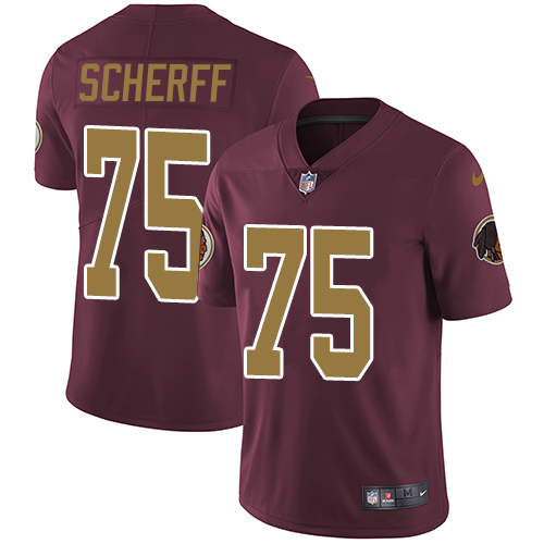 Washington Commanders #75 Brandon Scherff Burgundy Red Alternate Youth Stitched Vapor Untouchable Limited Jersey Youth