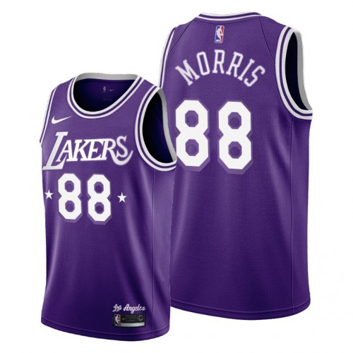 Los Angeles Los Angeles Lakers #88 Markieff Morris Youth 2021-22 City Edition Purple Jersey Youth