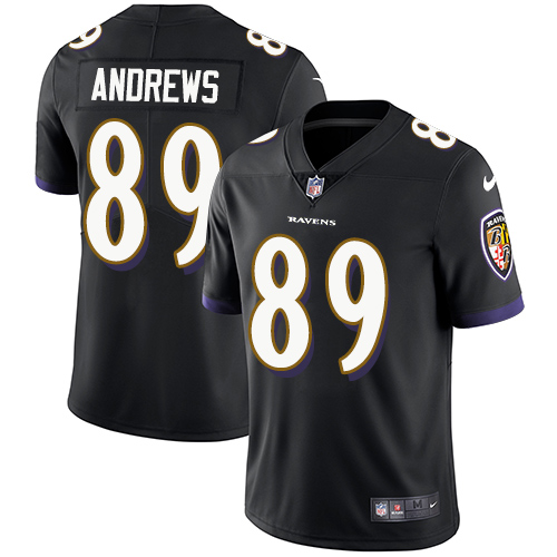 Baltimore Ravens #89 Mark Andrews Black Alternate Men's Stitched Vapor Untouchable Limited Jersey Men's