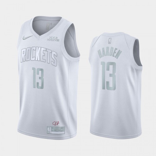 Houston Houston Rockets #13 James Harden Mens White MVP Limited Jersey Mens