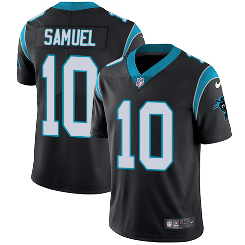 Carolina Panthers #10 Curtis Samuel Black Team Color Men's Stitched Vapor Untouchable Limited Jersey Men's