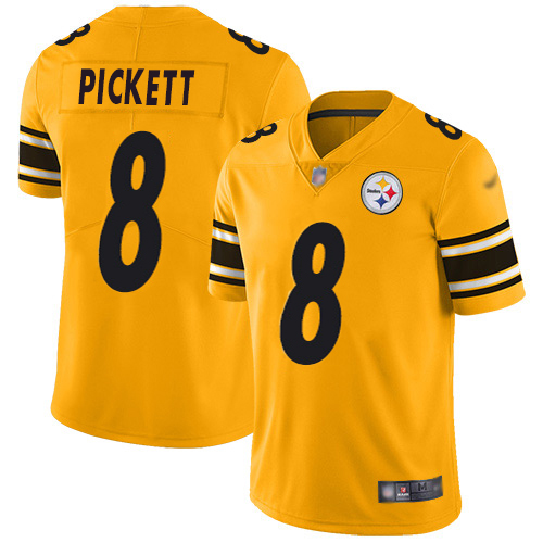 Steelers #8 Kenny Pickett Gold Youth Stitched Limited Inverted Legend Jersey